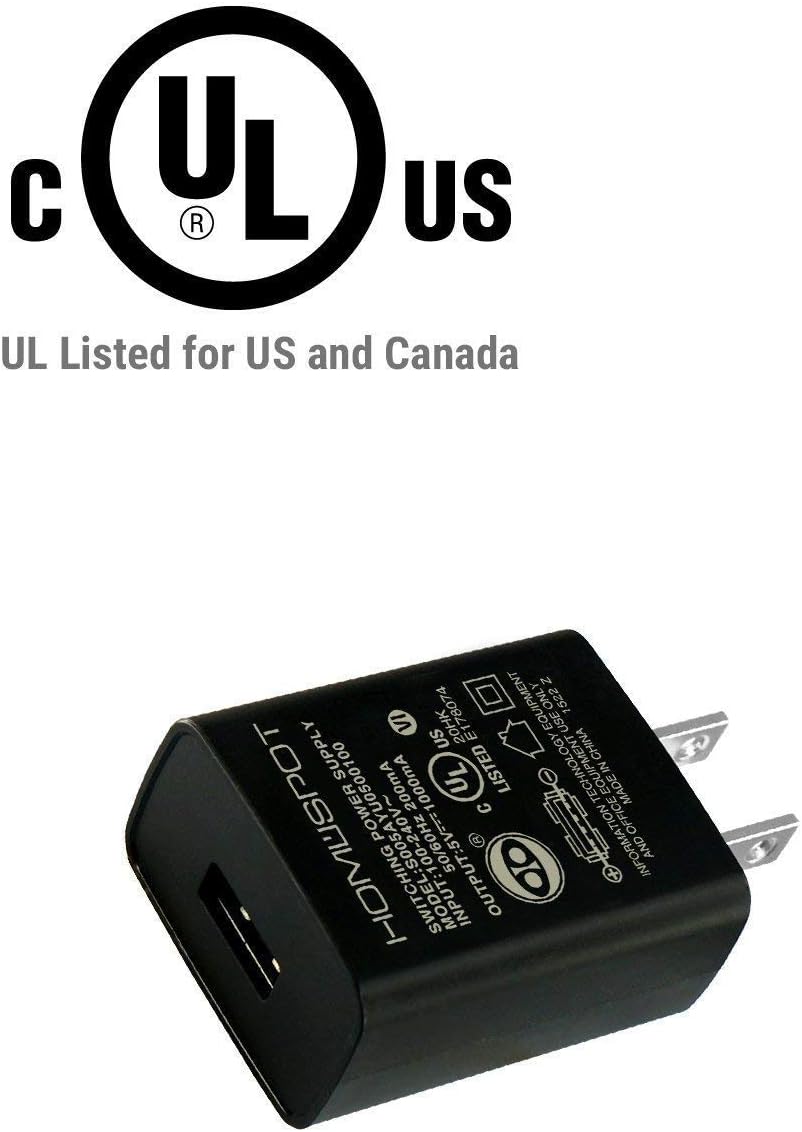 UL Certified USB Wall Charger 5v 1A 1000mA Universal Travel Power Adapter K724936