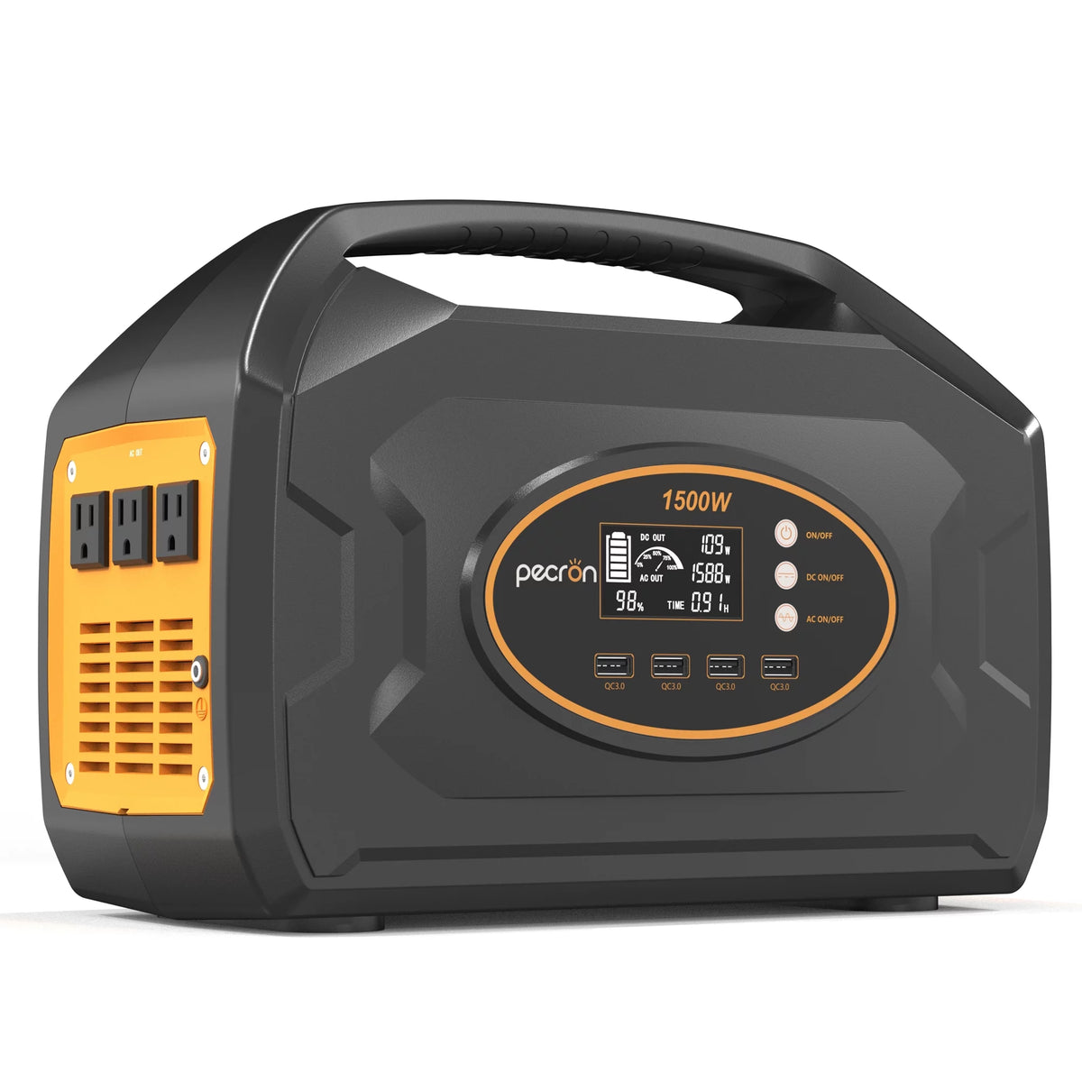 Portable Power Station 1461Wh 1500W AC Outport Solar Generators X133944