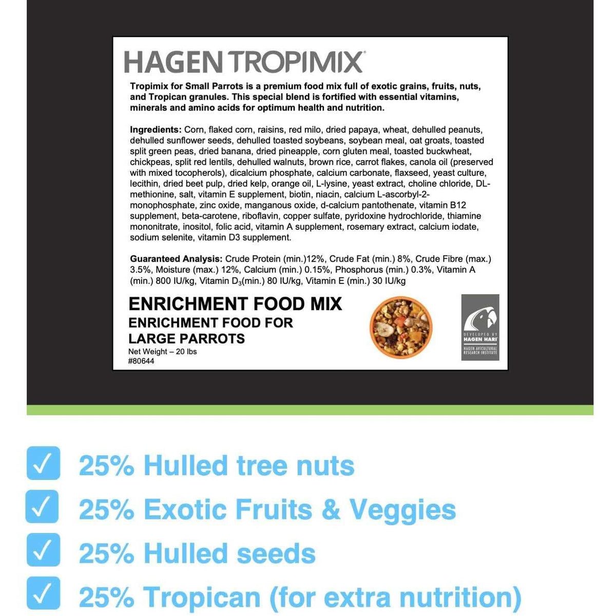 Tropimix Enrichment Food for Small Parrots E67313