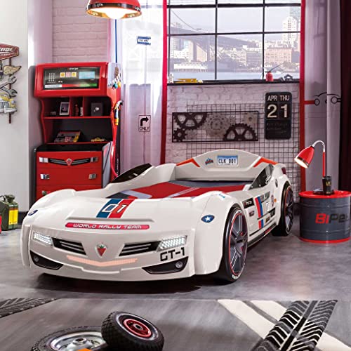 Black Kids Race Car Bed Frame R64355