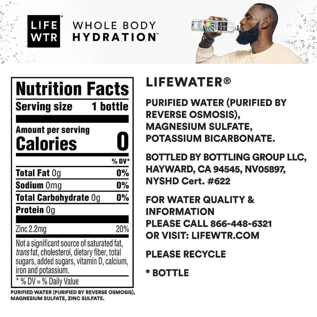 Purified Drinking Water 20 fl oz 20 Pack Plastic Bottles K803980