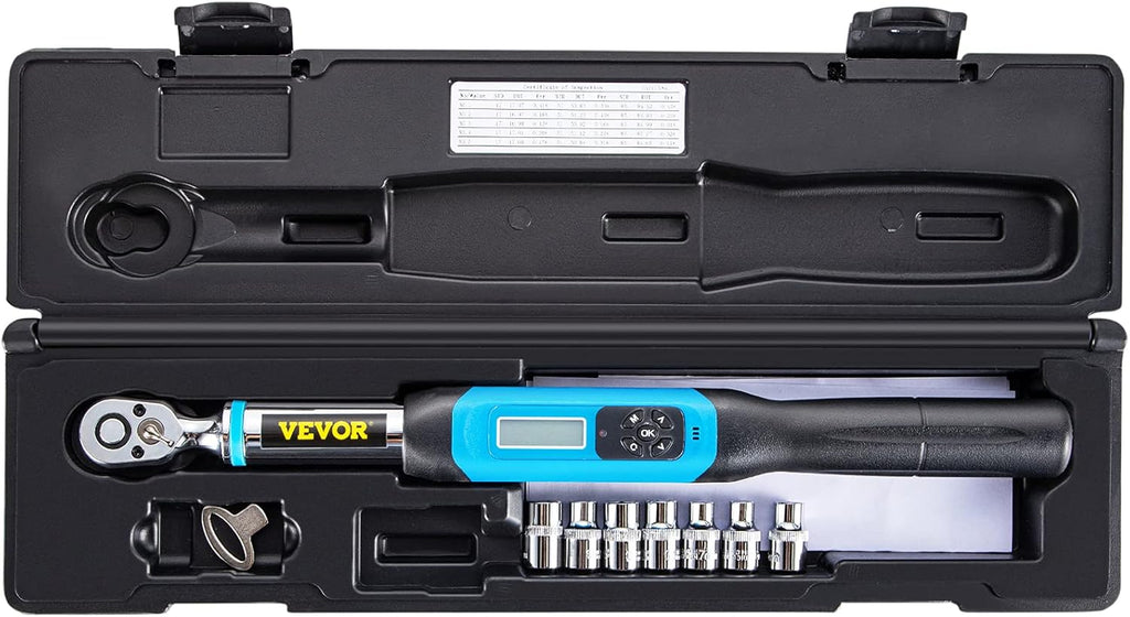 3/8 Drive Digital Torque Wrench with LED Display and Case J6507
