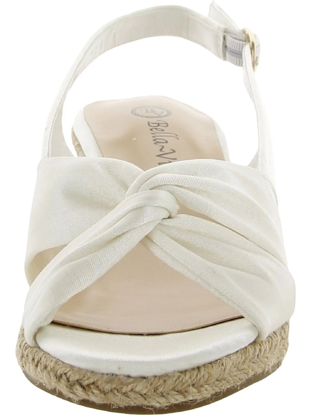 Womens Silk Open Toe Wedge Sandals G2877