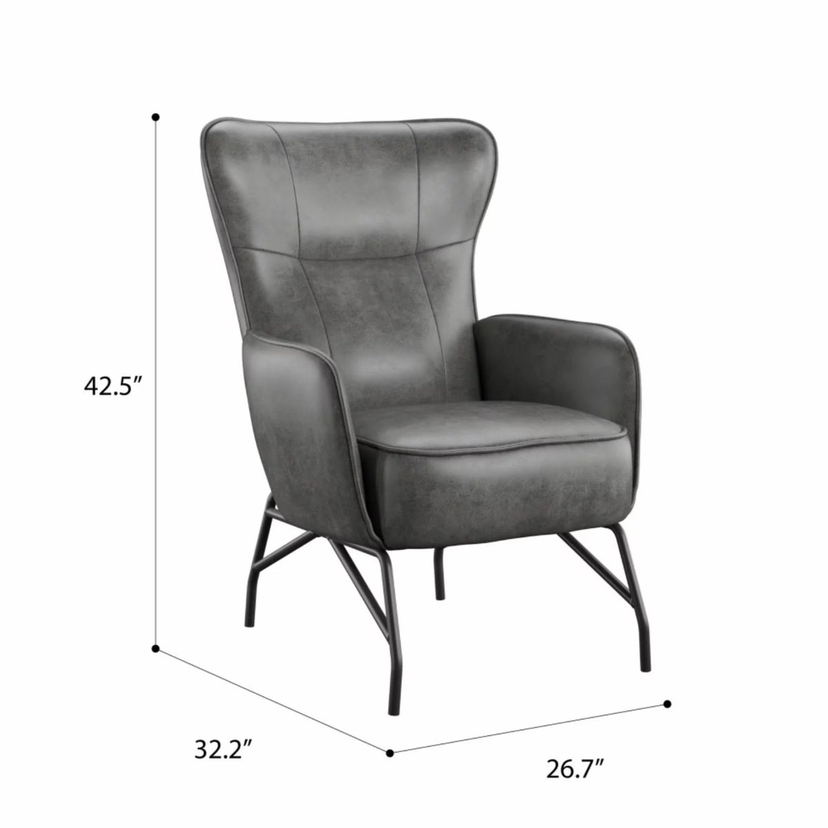 Charcoal Accent Chair Y3241