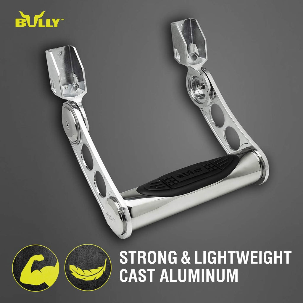 Black Aluminum Adjustable Side Hoop Step Pack of 2 G191