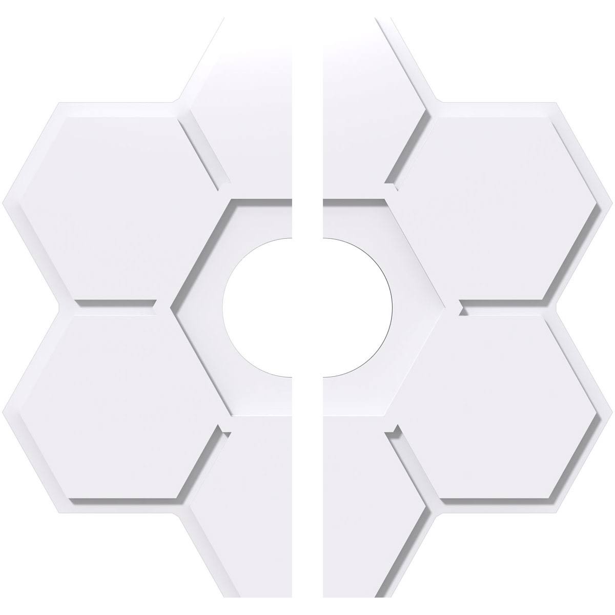 PVC Contemporary Ceiling Medallion Two Piece S67580