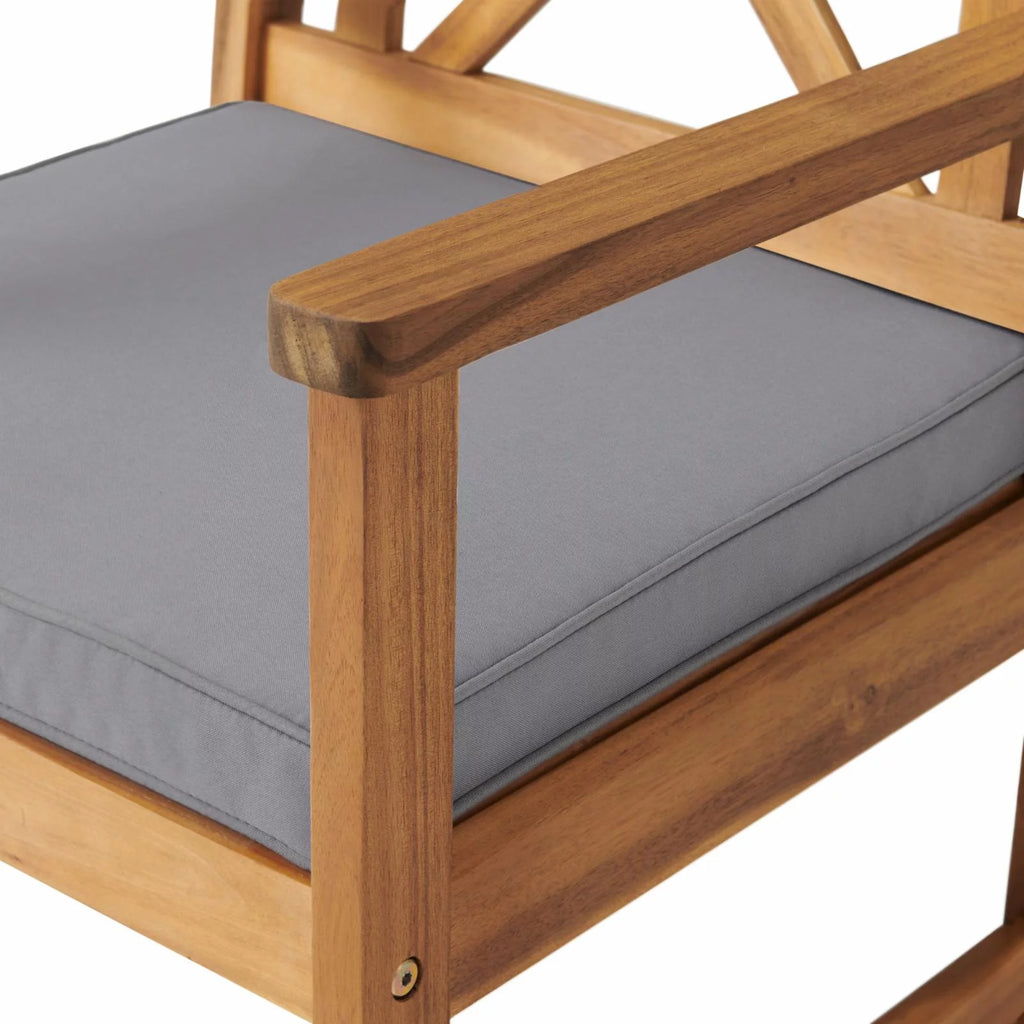 Acacia Wood 4-Piece Outdoor Conversation Set Q385931