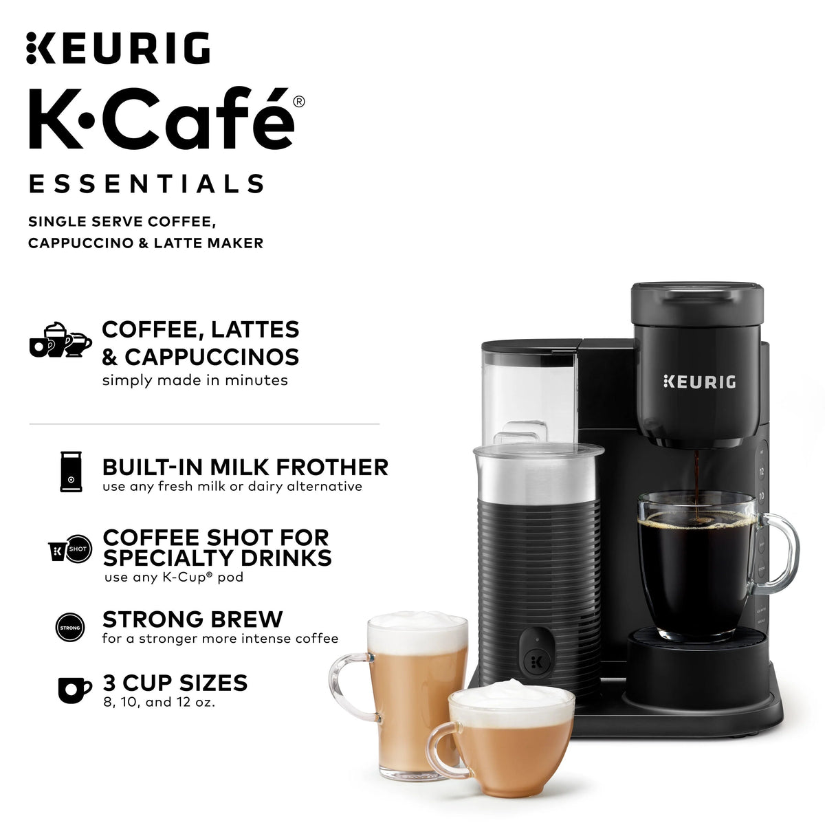 Single Serve K-Cup Pod Coffee Maker, Black P852