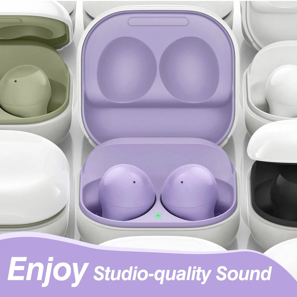 Purple Truly Wireless Bluetooth Headphones with Noise Isolation D479651