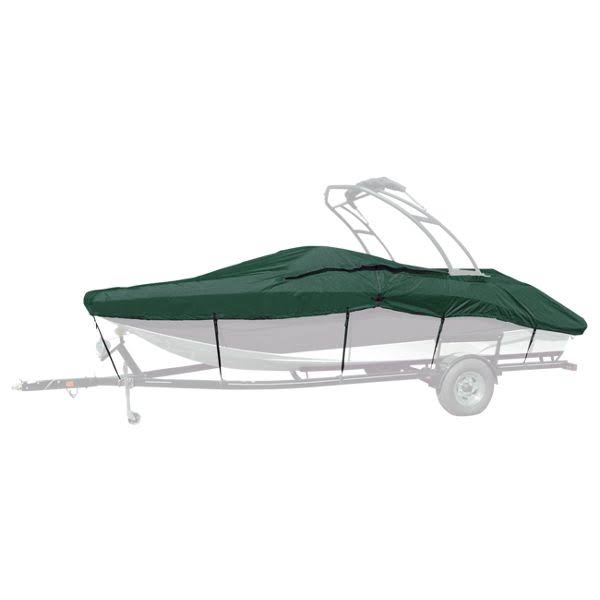 Hunter Green Semi Custom Boat Cover N2704