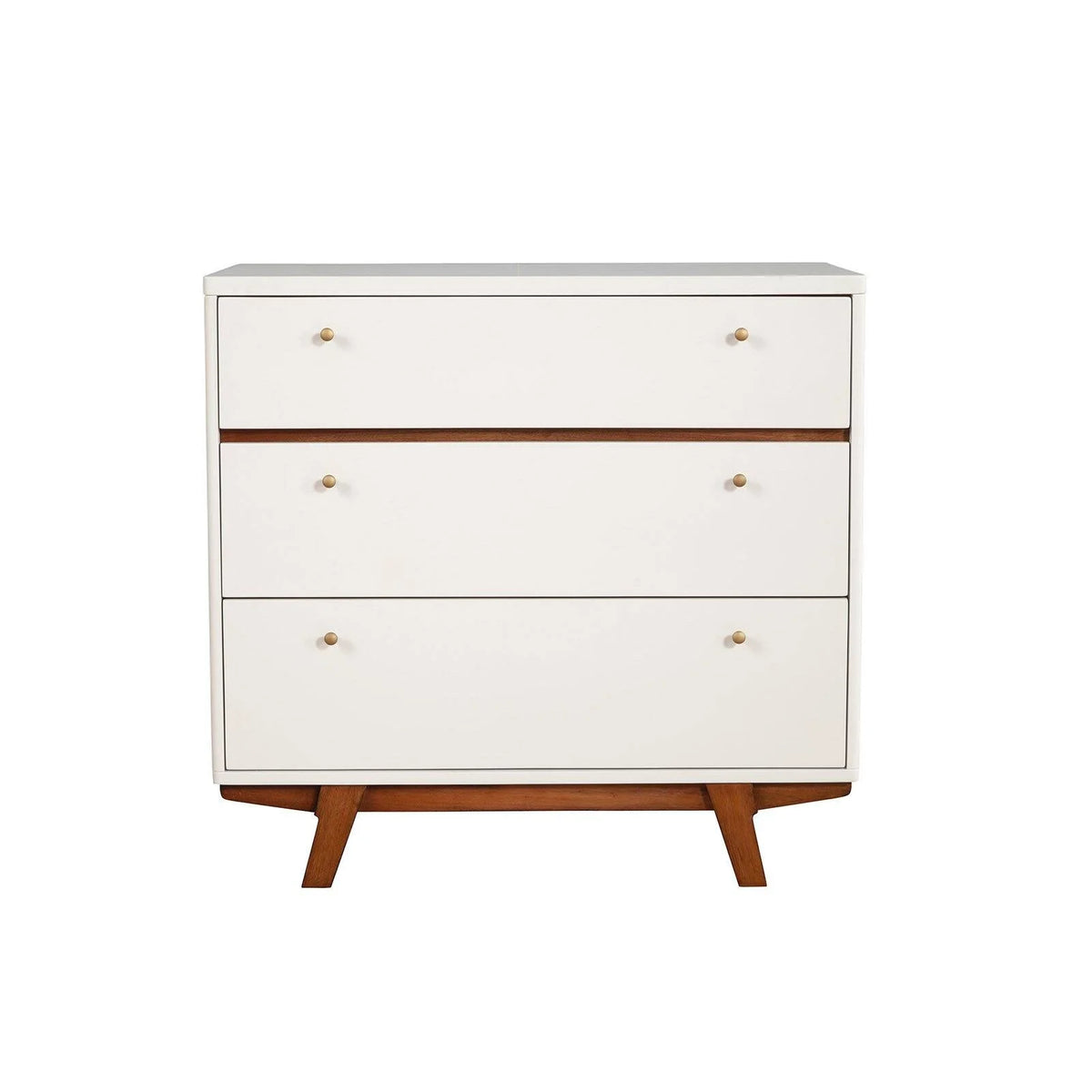 White 3 Drawer Wood Chest X793