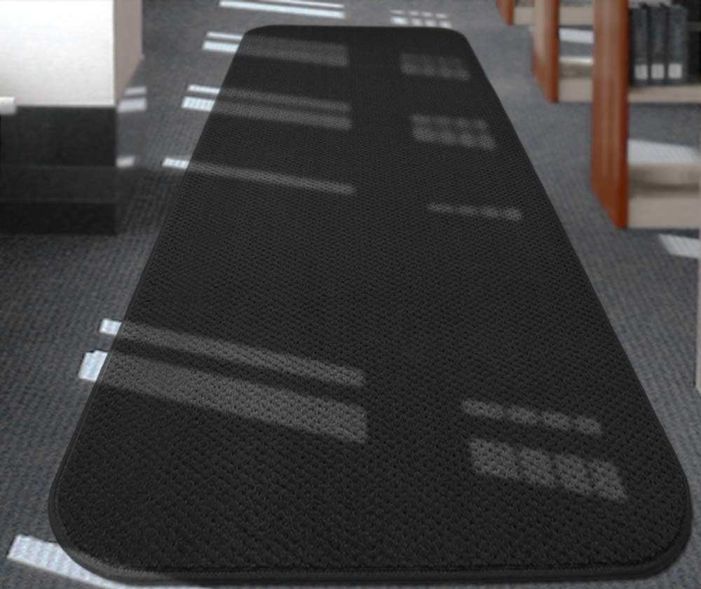 Black 6 Feet X 27 Inches Skid-Resistant Carpet Runner C863583