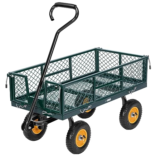Heavy Duty Steel Garden Cart with 10 inch Tire K671554