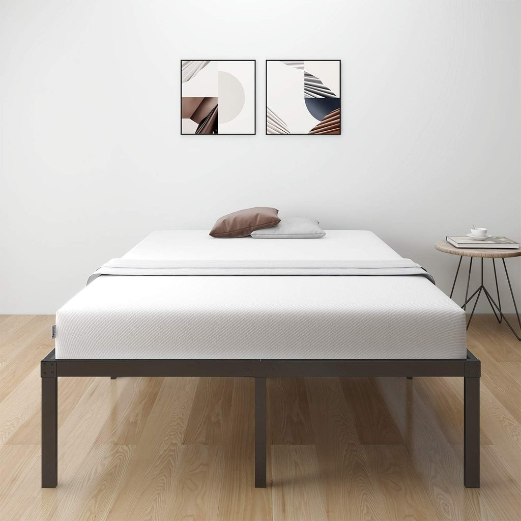 18 Inch Metal Platform Bed Frame with Steel Slats N127964