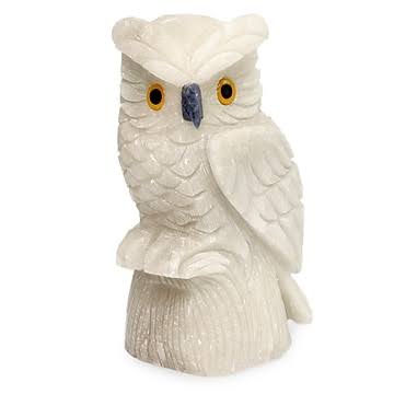 Midnight Owl Bird Figurine L611