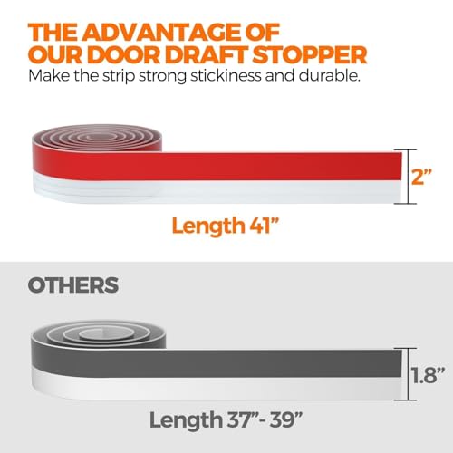 White Door Draft Stopper K7541