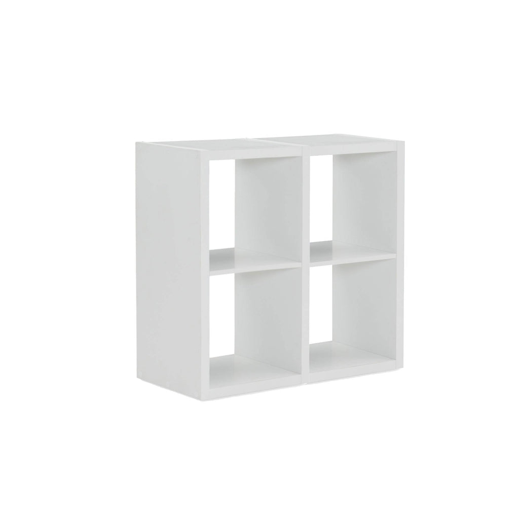 White Four Cube Storage Cabinet J65327