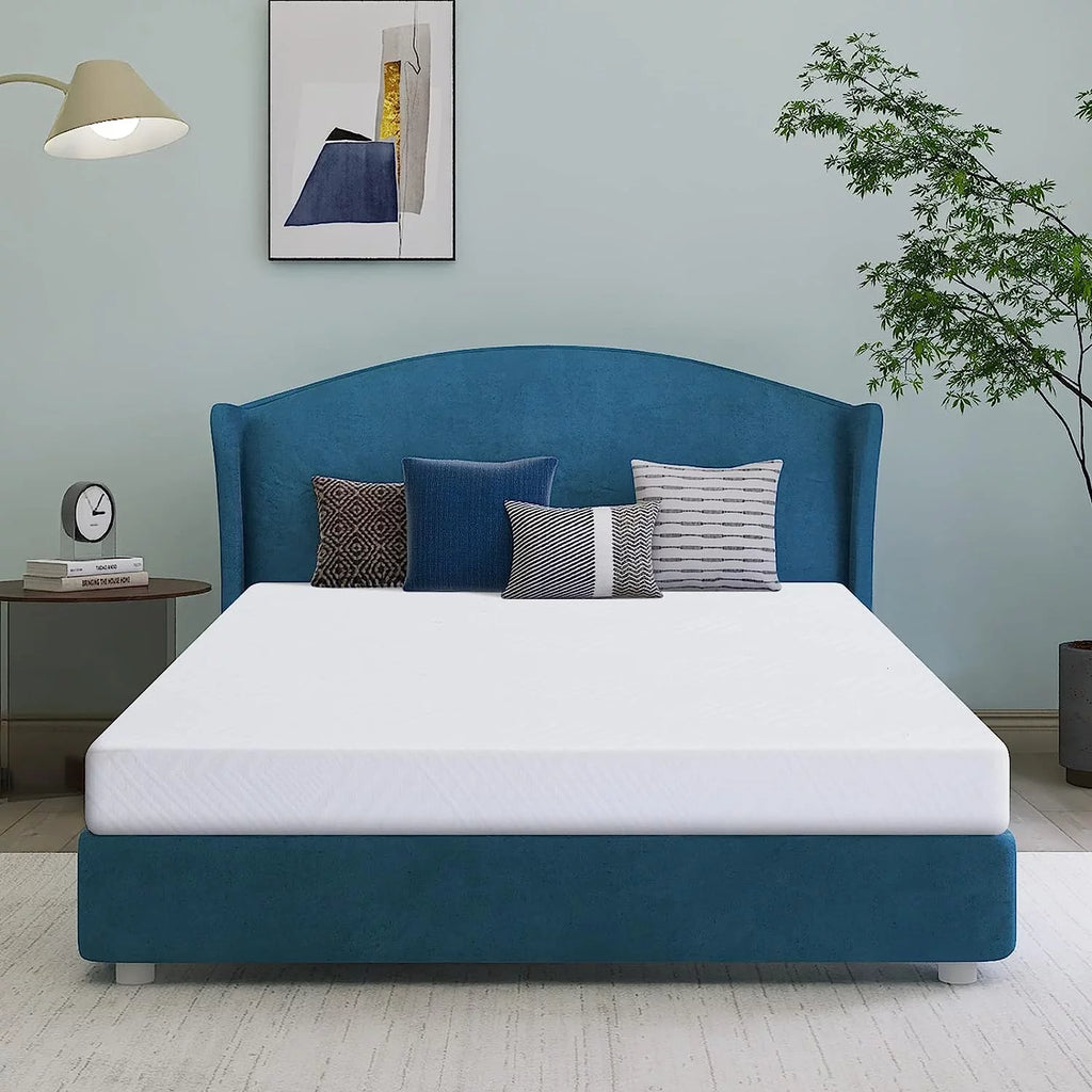 White 8 inch Memory Foam Queen Size Mattress E90781