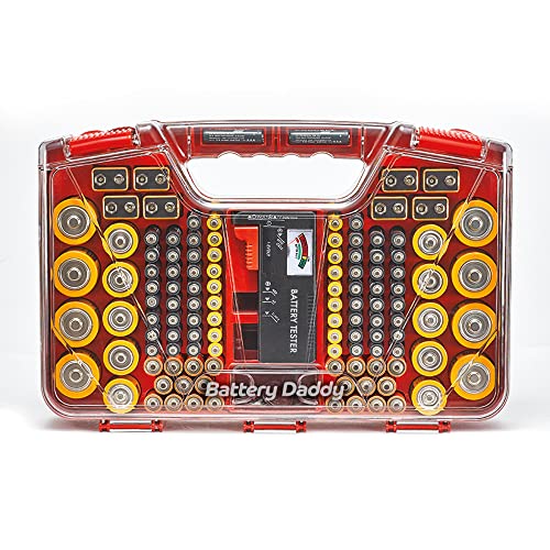 Battery Organizer Storage Case with Tester N867