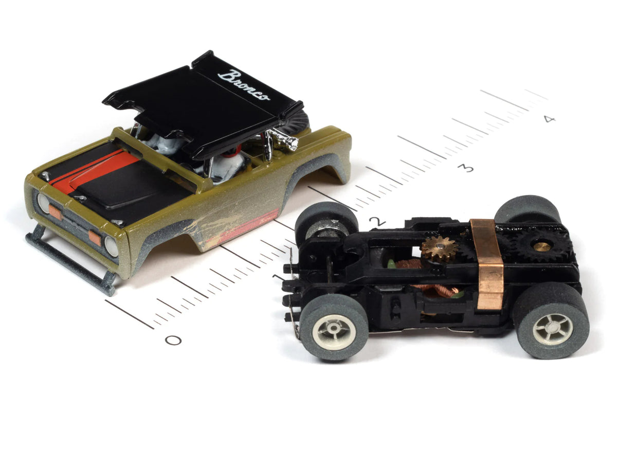 1971 Ford Baja Bronco Green HO Scale Slot Car P5388