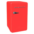 Retro Mini Fridge in Red with Freezer F168101