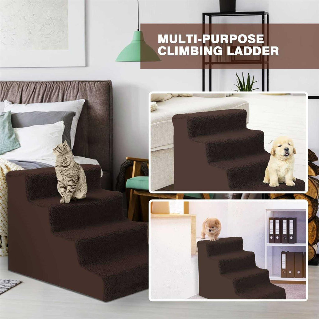 4 Tiers Non-Slip Dog Stairs J637233