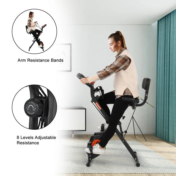 Folding 3 in 1 Upright Recumbent Exercise Bike M737806