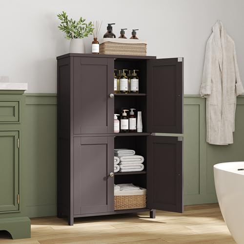 Brown Freestanding Storage Cabinet with 4 Doors I11984