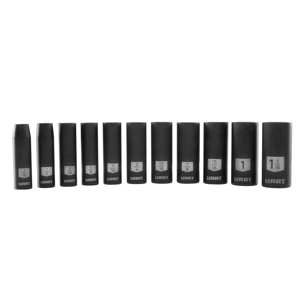 11-Piece 1/2-inch Drive SAE Impact Socket Set E580874
