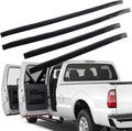 4Pcs Rubber Felt Door Seal Weatherstrip Trim for Ford F250 F350 F450 F550 Super Duty Crew Cab 1999-2016 Pack of 2 P903
