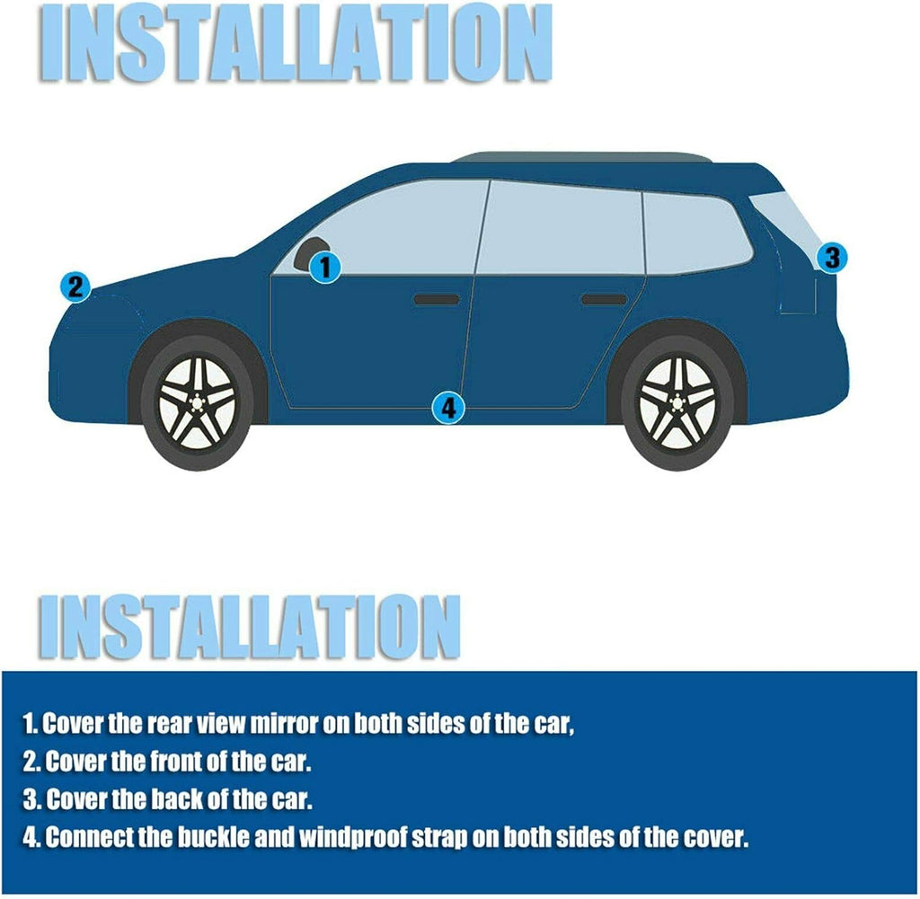 Blue Waterproof Car Cover X441282