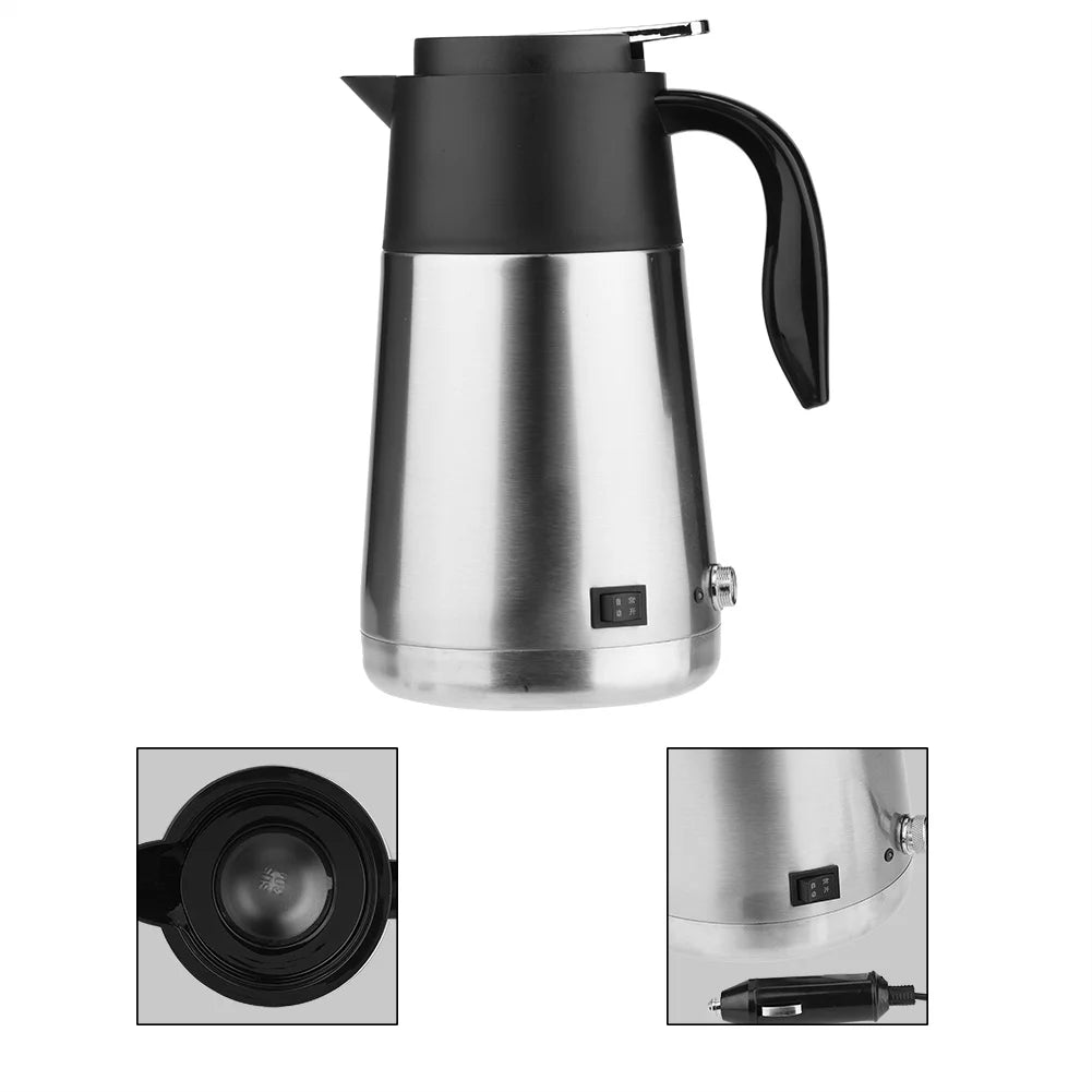 Car Water Heater Portable 1300ml 12V Kettle Bottle Z23463