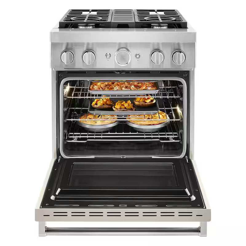 4 Burner Dual Fuel Freestanding Smart Range W62463