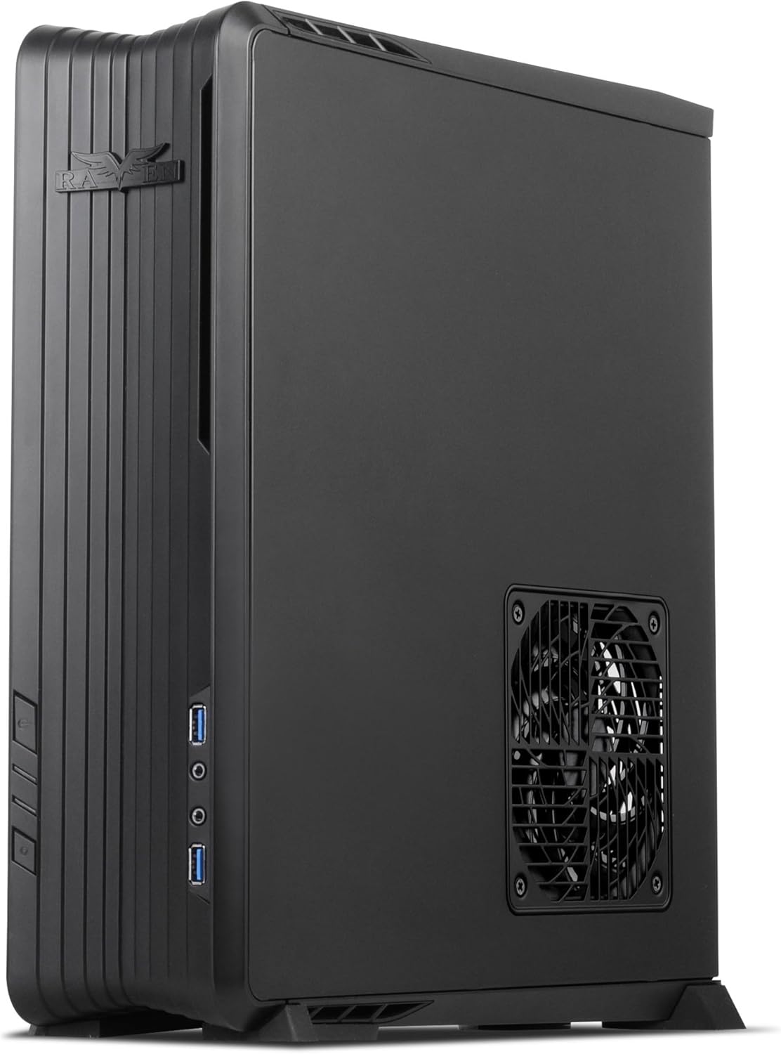 Black Mini-ITX/DTX Computer Case with PCI-E Riser I636025