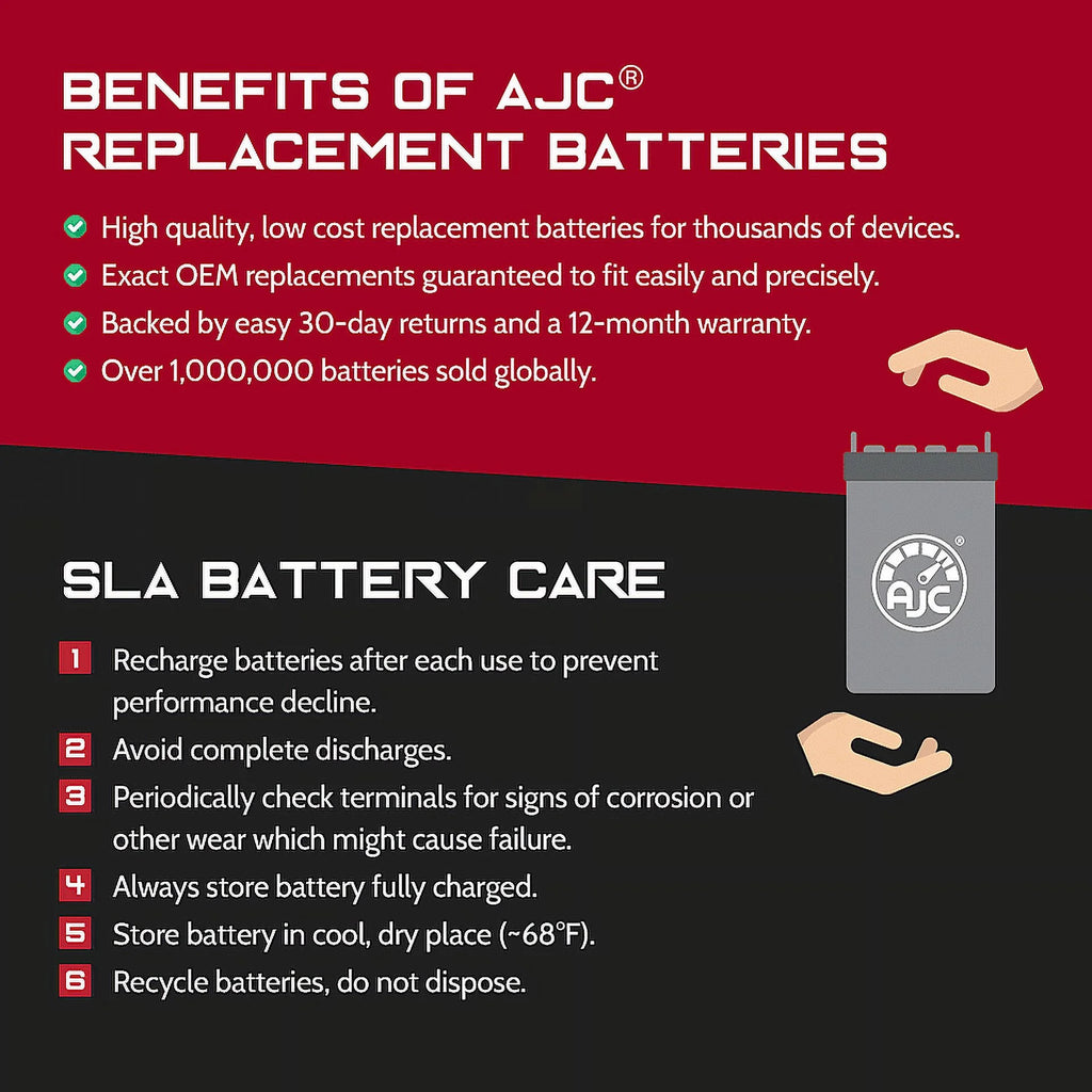 Motorcycle Replacement Battery 1700CC 12V A292