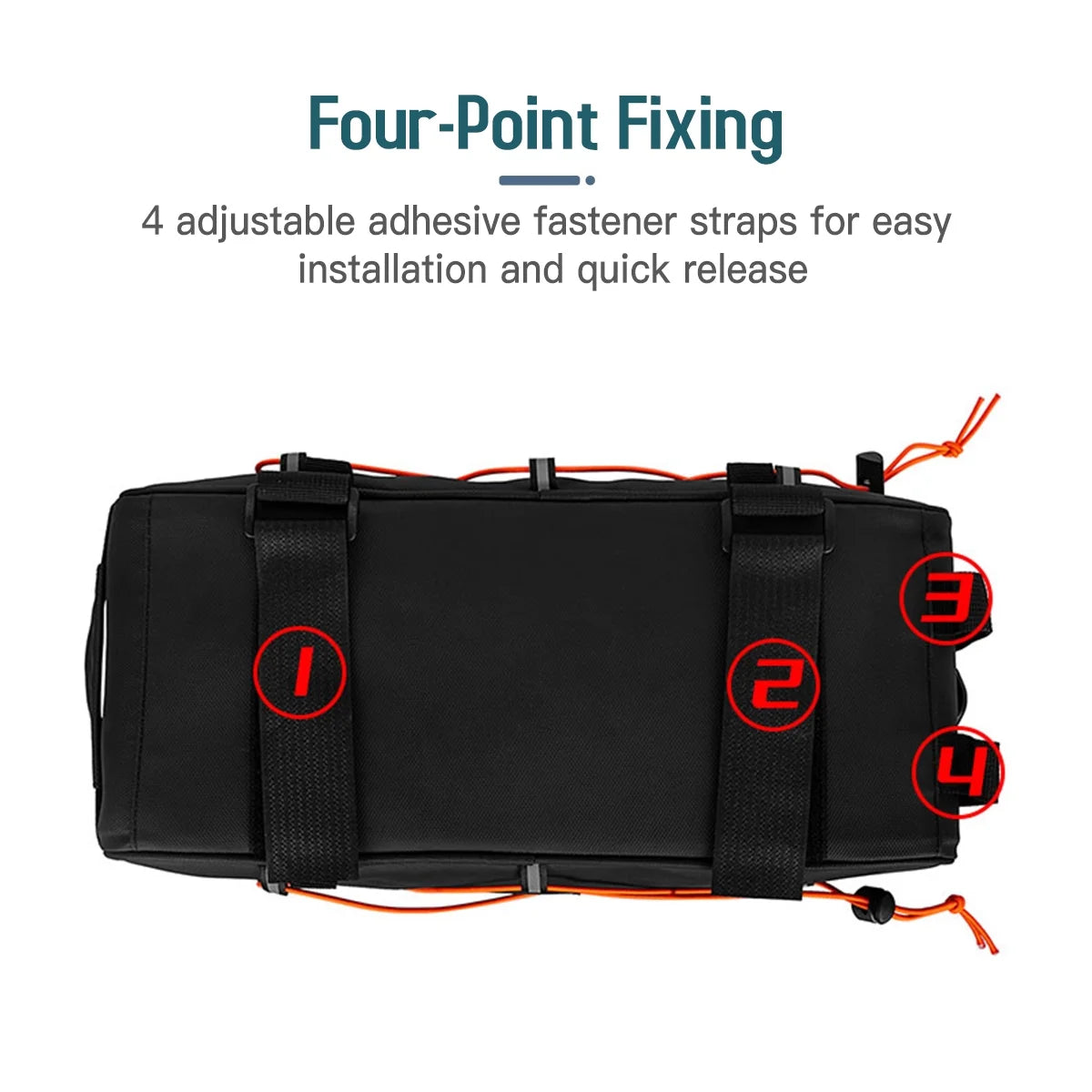 Bike Pannier Set 3 in 1 Rear Rack Bag with Hanging Side Bags K568