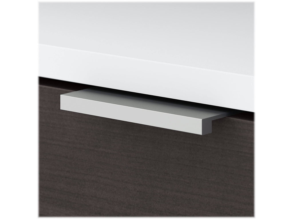 2 Drawer File Cabinet Storm Gray White R75036