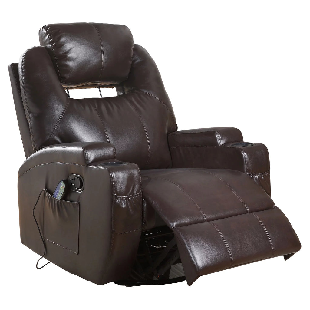 Brown Swivel Rocker Recliner J3169