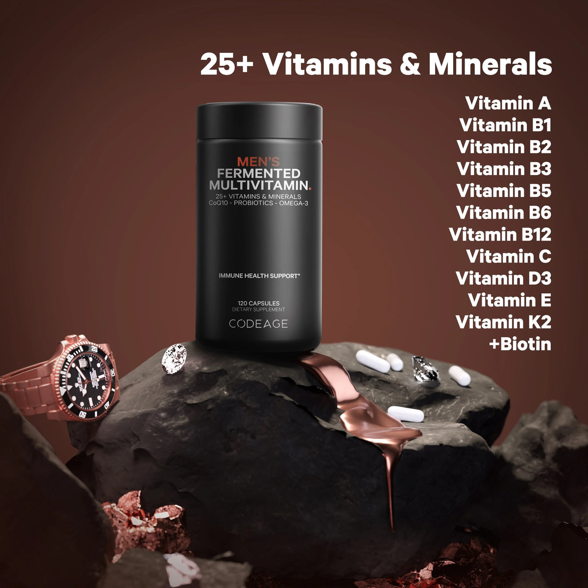 Men’s Daily Multivitamin Capsules, 120 ct Y23049
