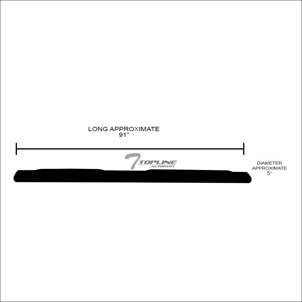 Black Steel Side Step Nerf Bars T171657