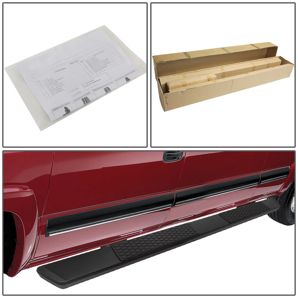 5" Coated Stainless Steel Side Step Nerf Bar Running Boards F862