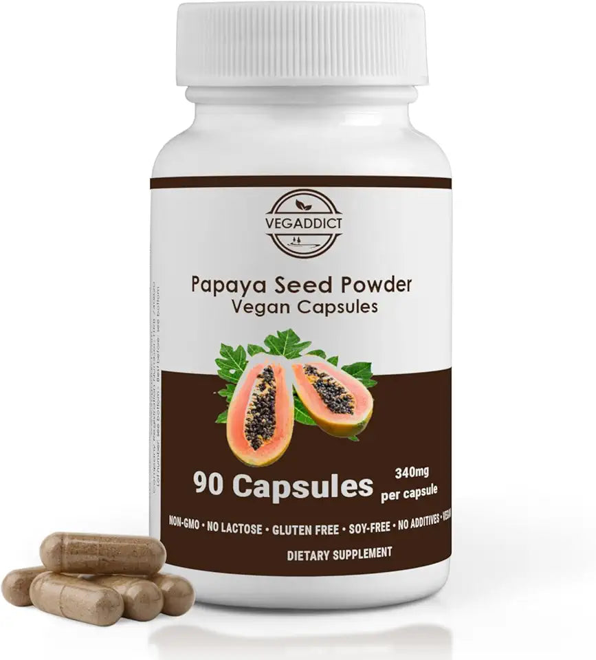 Papaya Seed Powder Capsules 90 Capsules J429