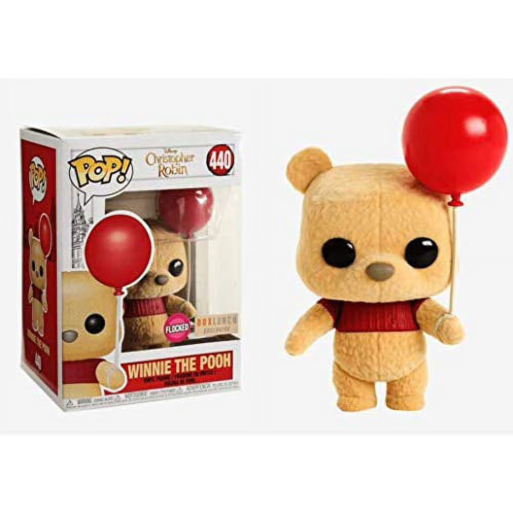 Flocked Winnie the Pooh Holding Balloon Pop! N8873
