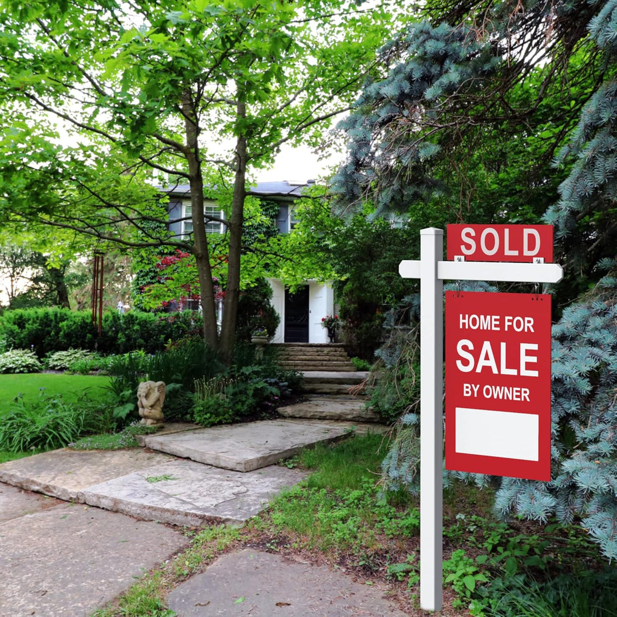 Real Estate Sign Post Vinyl O5852