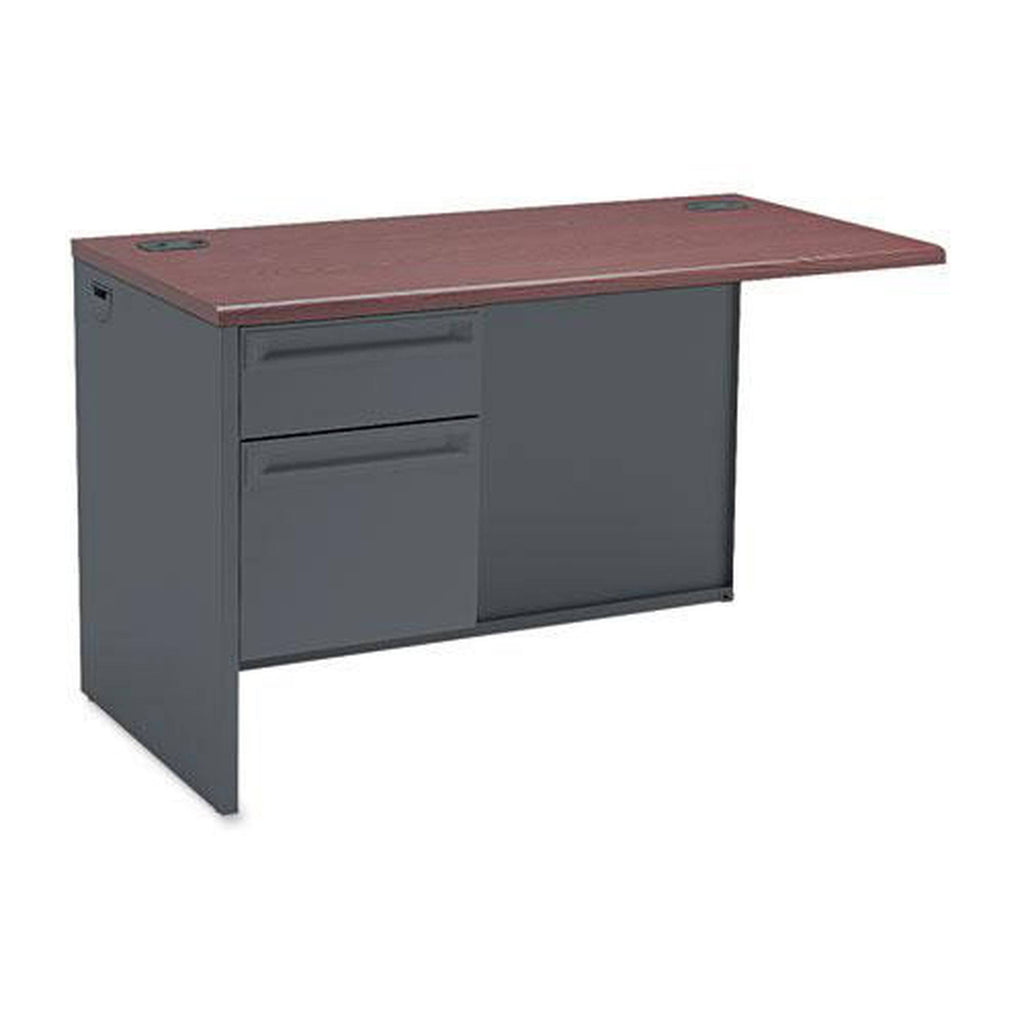 Mahogany Charcoal Left Return Desk D777888