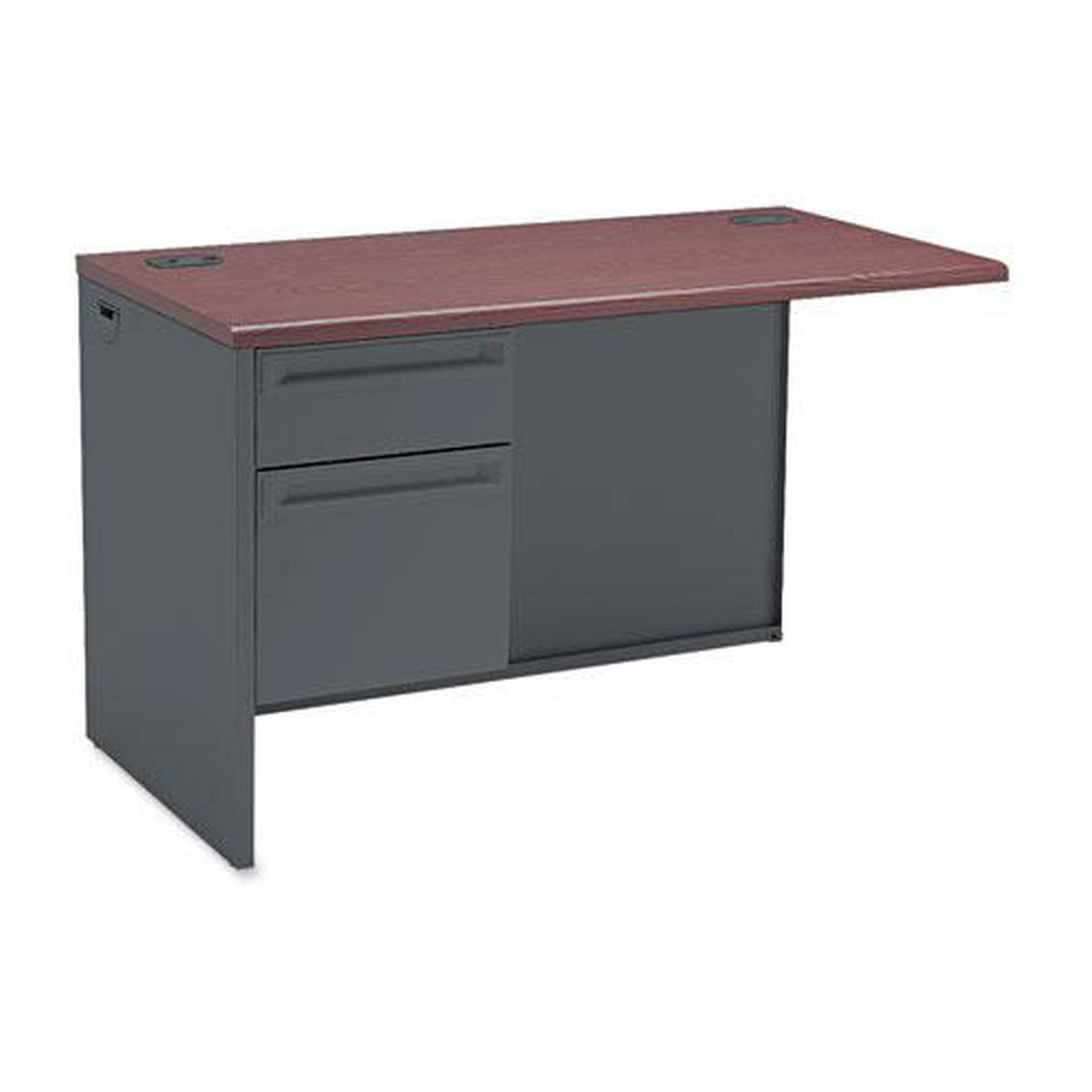 Mahogany Charcoal Left Return Desk D777888