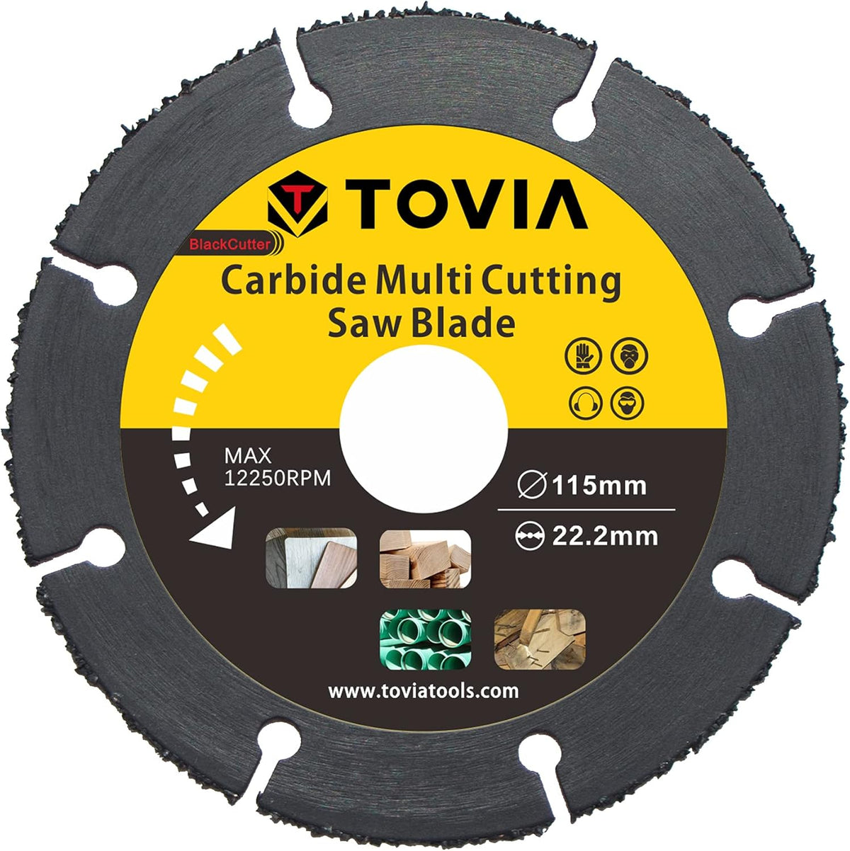 4 1/2 Carbide Multi Cutting Disc, Pack of 2 B365