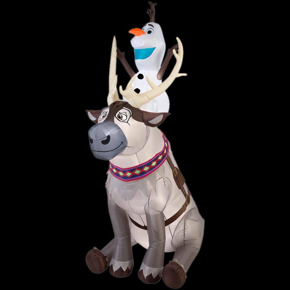 Inflatable Olaf Sitting on Sven D90089