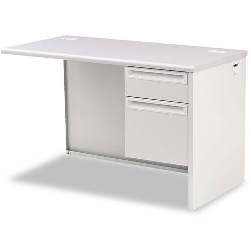Mahogany Charcoal Left Return Desk D777888