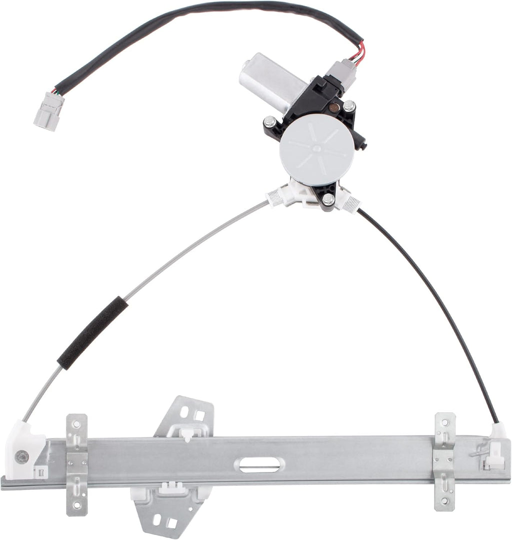 Front Left Driver Side Power Window Regulator with Motor for 2001-2005 Honda Civic 2 Door Coupe, Pack of 2 C490
